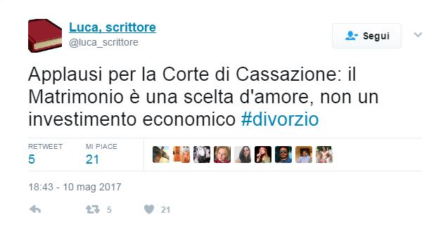 Entusiasmo social per le novità sul divorzio Entusiasmo social per le novità sul divorzio