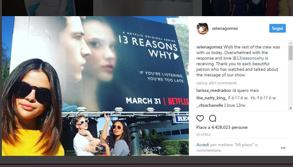 “13 Reasons why”: la seconda serie si farà