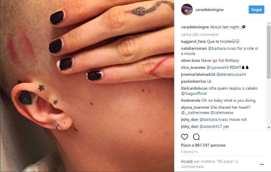 Ecco perchè Cara Delevingne si è rasata i capelli Ecco perchè Cara Delevingne si è rasata i capelli