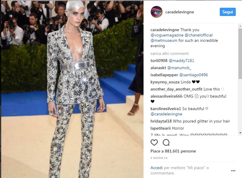 Ecco perchè Cara Delevingne si è rasata i capelli Ecco perchè Cara Delevingne si è rasata i capelli