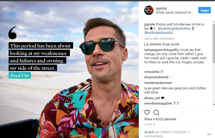 La difficile ammissione di Brad Pitt sul divorzio dalla Jolie