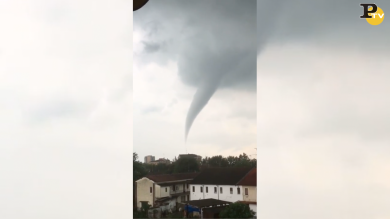 Maltempo: tornado a Mortara (Pavia)