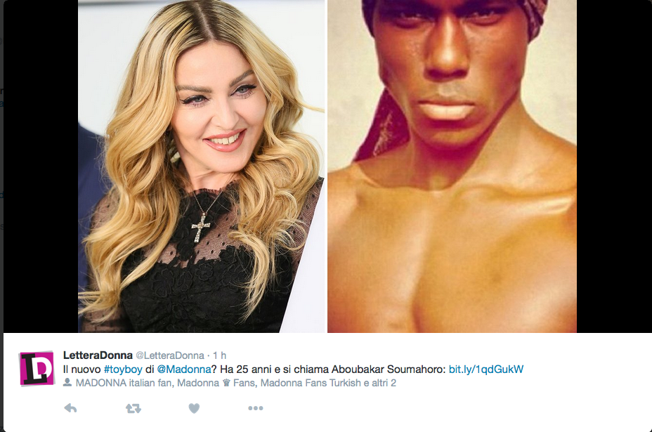 Madonna: il nuovo fidanzato è il toy boy Kevin Sampaio Madonna: il nuovo fidanzato è il toy boy Kevin Sampaio