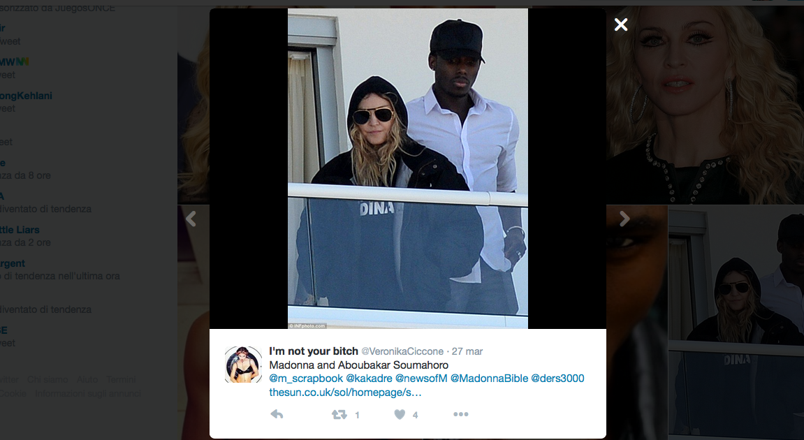 Madonna: il nuovo fidanzato è il toy boy Kevin Sampaio Madonna: il nuovo fidanzato è il toy boy Kevin Sampaio