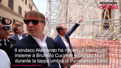 ESCLUSIVA. Norcia, dentro la zona rossa. Tolte le transenne dalla cattedrale