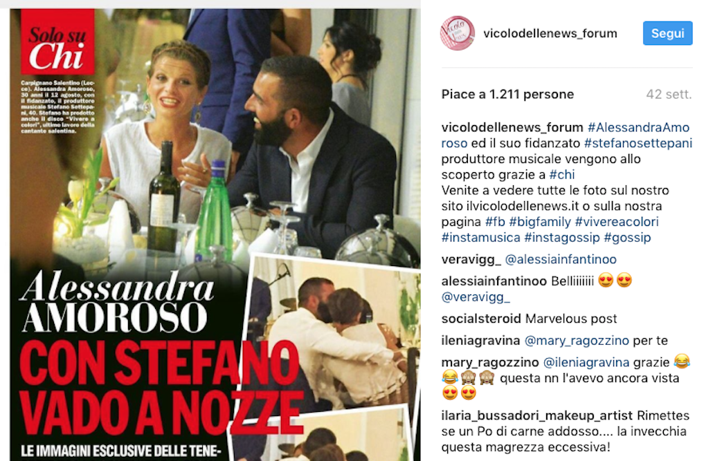 Alessandra Amoroso e le nozze: “Non è vero che mi sposo” Alessandra Amoroso e le nozze: “Non è vero che mi sposo”
