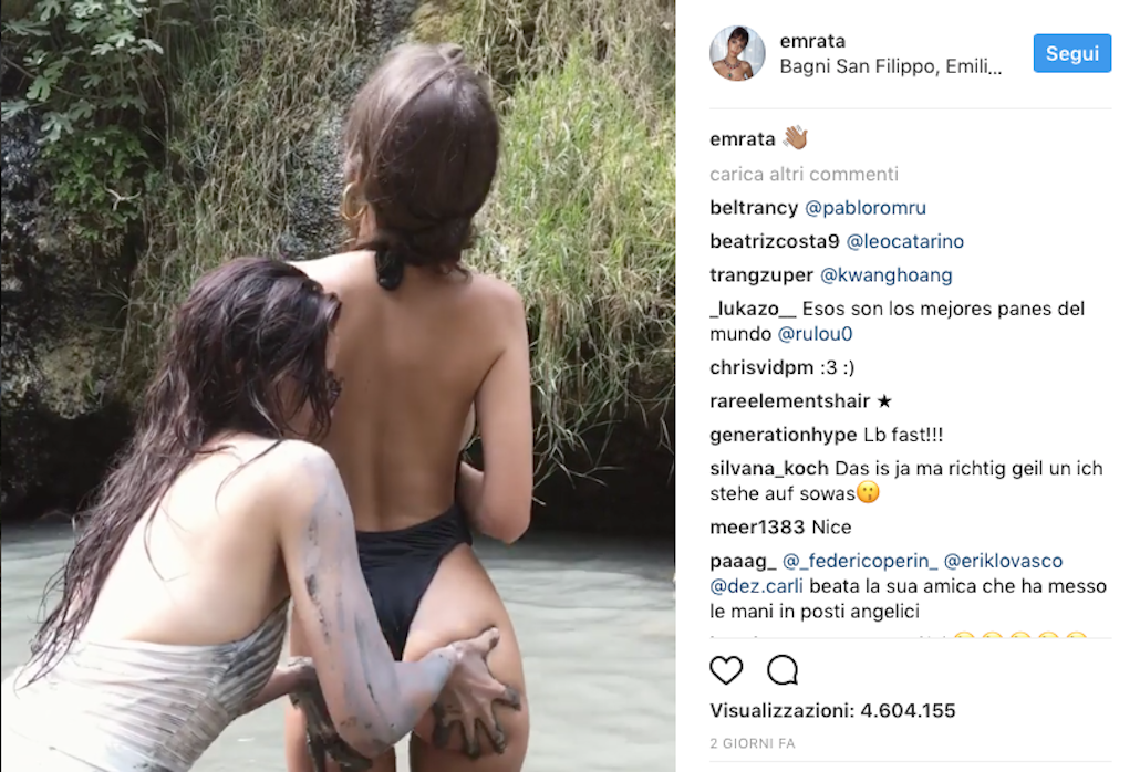 Emily Ratajkowski, in Italia tra vacanze e lavoro Emily Ratajkowski, in Italia tra vacanze e lavoro