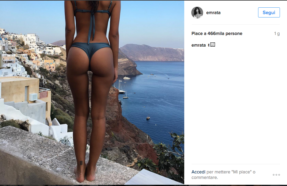 Emily Ratajkowski, in Italia tra vacanze e lavoro Emily Ratajkowski, in Italia tra vacanze e lavoro