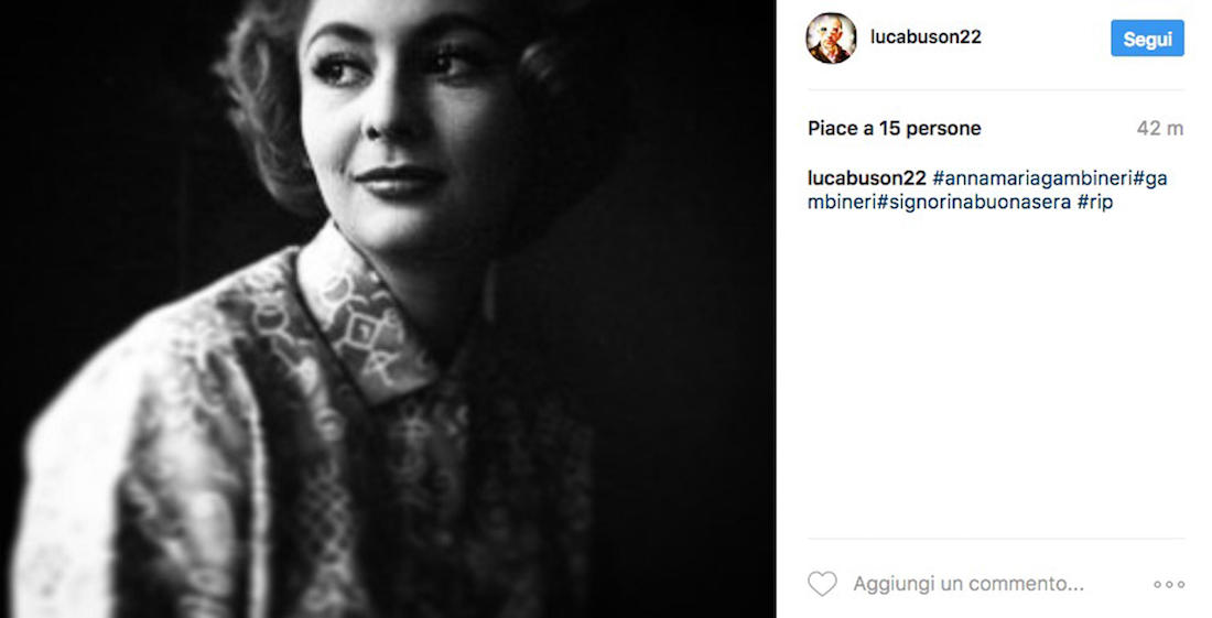 Addio Anna Maria Gambineri, storica “signorina buonasera” Addio Anna Maria Gambineri, storica “signorina buonasera”