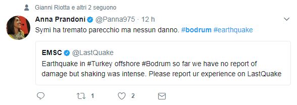 Terremoto tra Grecia e Turchia: i racconti social degli italiani in vacanza Terremoto tra Grecia e Turchia: i racconti social degli italiani in vacanza