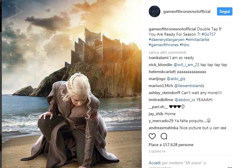 E’ Trono di Spade mania aspettando la settima stagione
