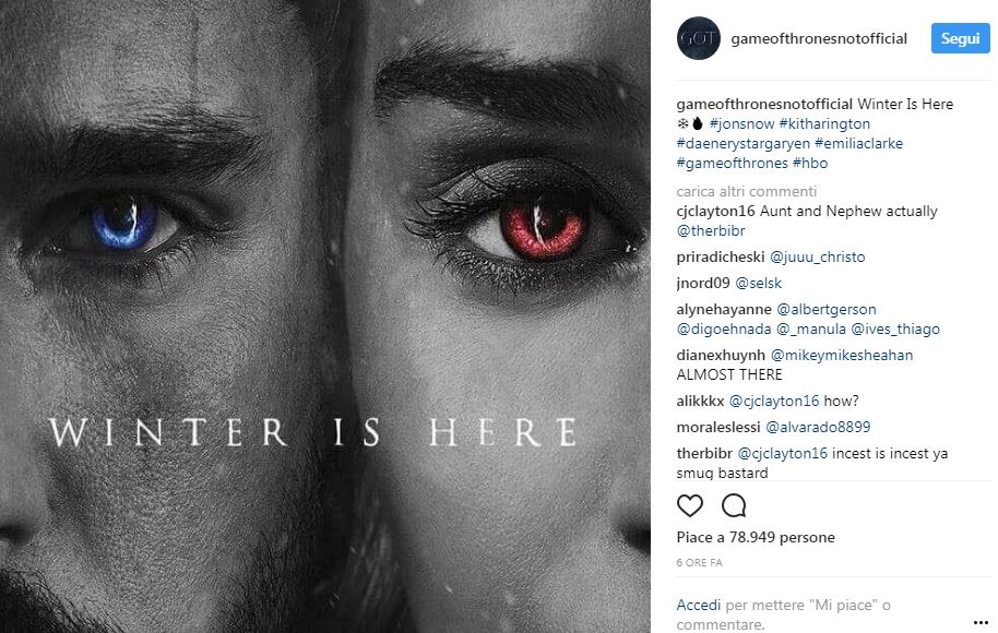 E’ Trono di Spade mania aspettando la settima stagione