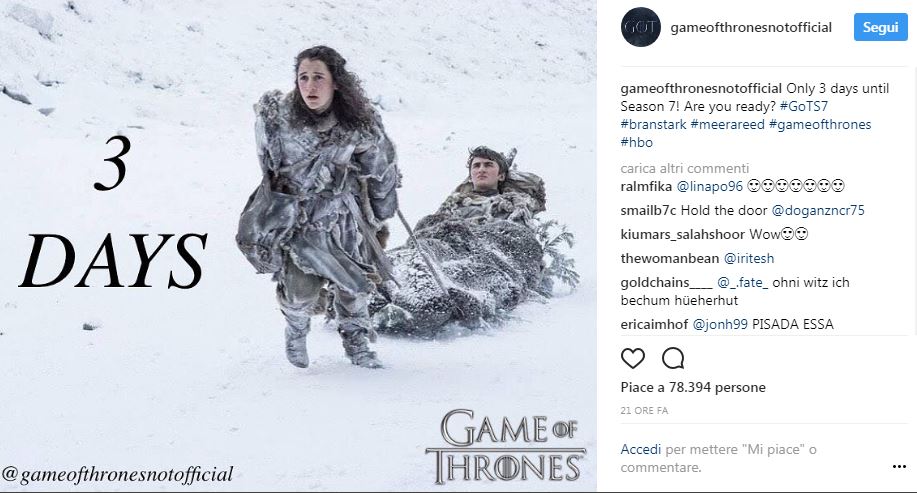 E’ Trono di Spade mania aspettando la settima stagione