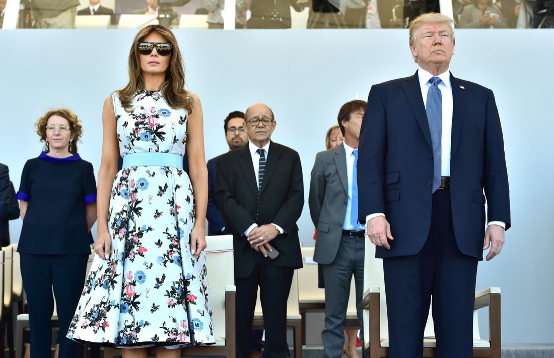 Melania Trump e Brigitte Macron: look a confronto