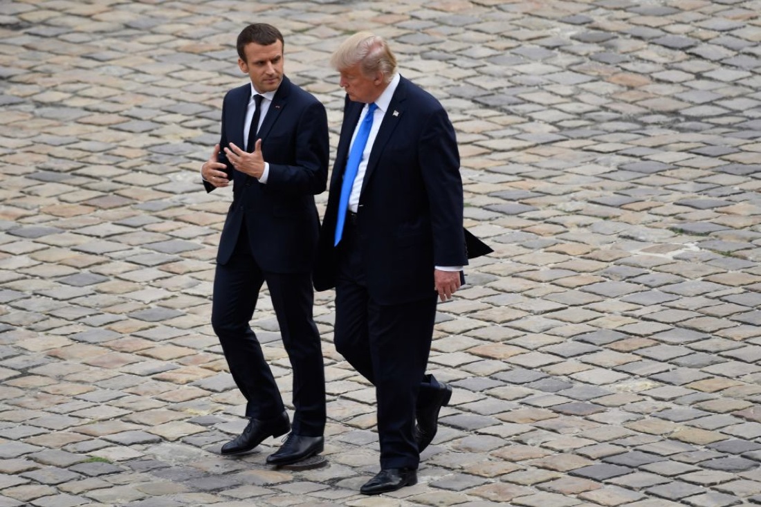 Incontro Macron-Trump: le tappe, gli incontri, le foto
