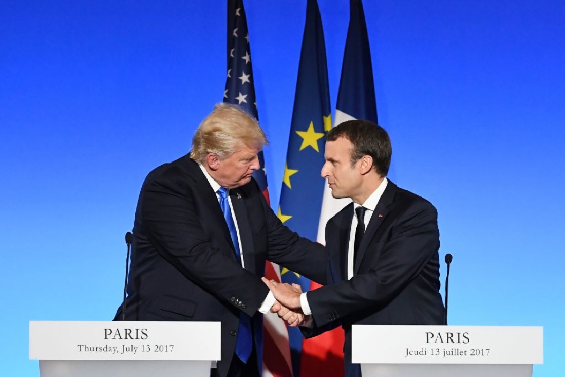 Incontro Macron-Trump: le tappe, gli incontri, le foto