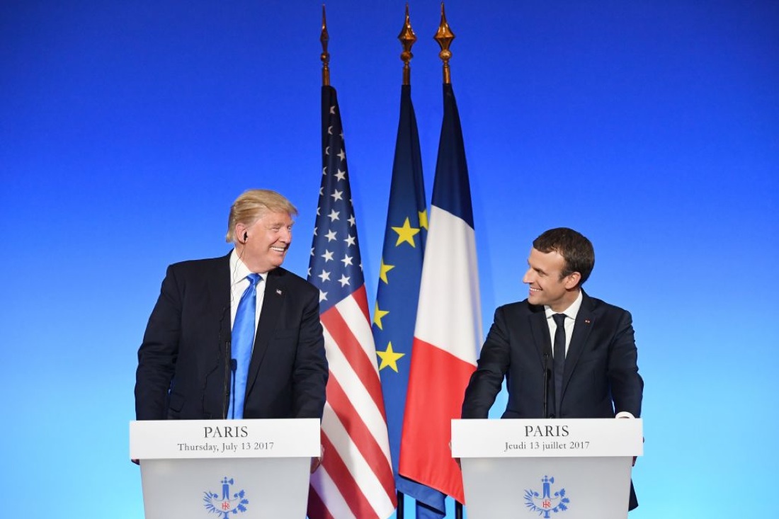 Incontro Macron-Trump: le tappe, gli incontri, le foto