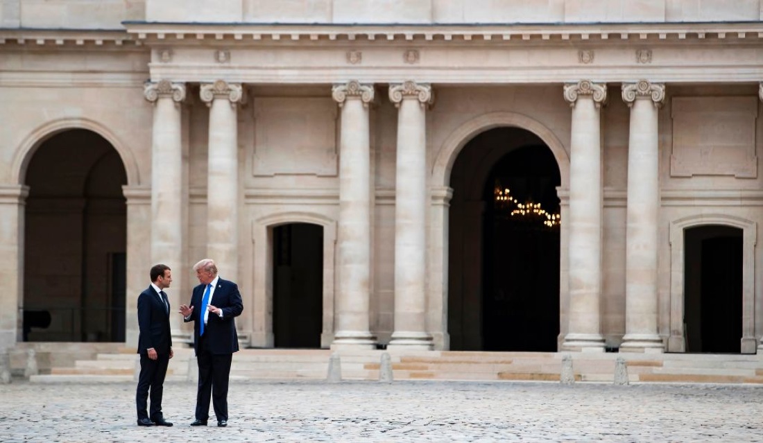 Incontro Macron-Trump: le tappe, gli incontri, le foto
