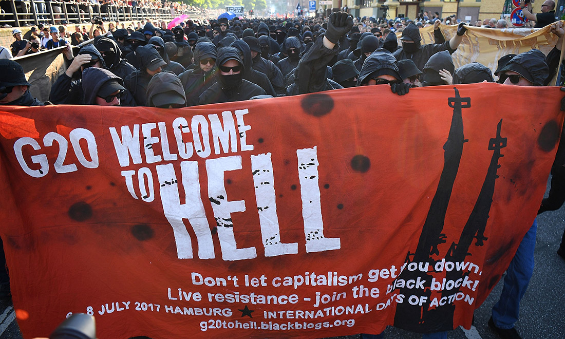 G20 di Amburgo: proteste e scontri – Foto