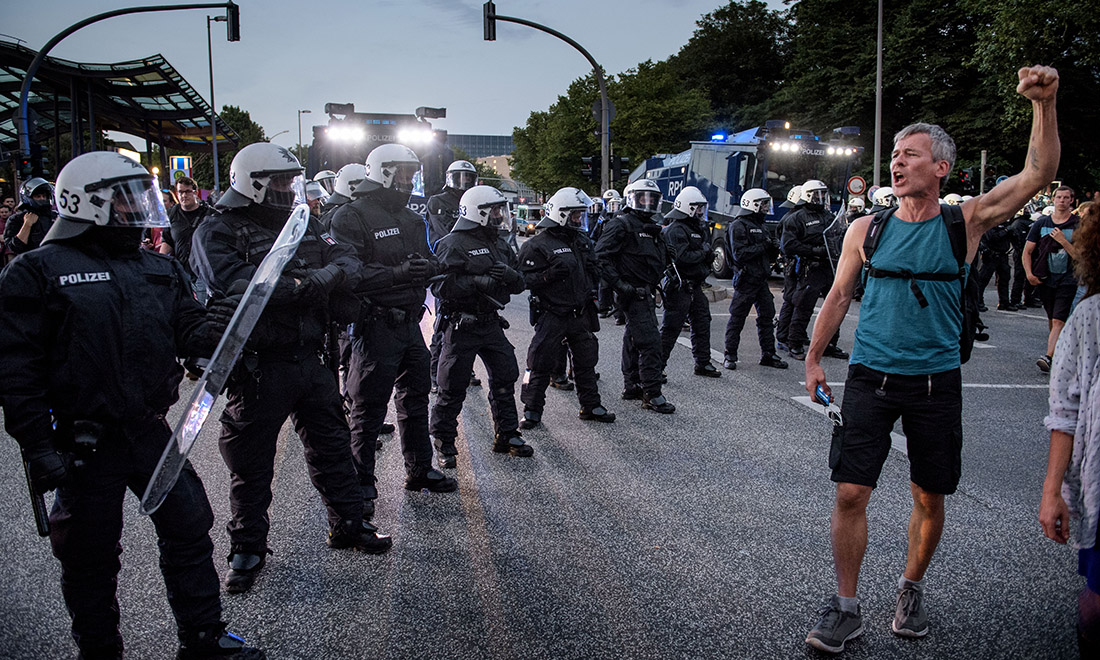 G20 di Amburgo: proteste e scontri – Foto