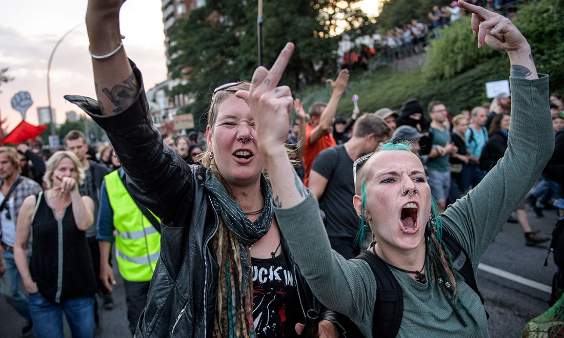 G20 di Amburgo: proteste e scontri – Foto