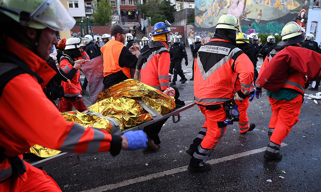G20 di Amburgo: proteste e scontri – Foto