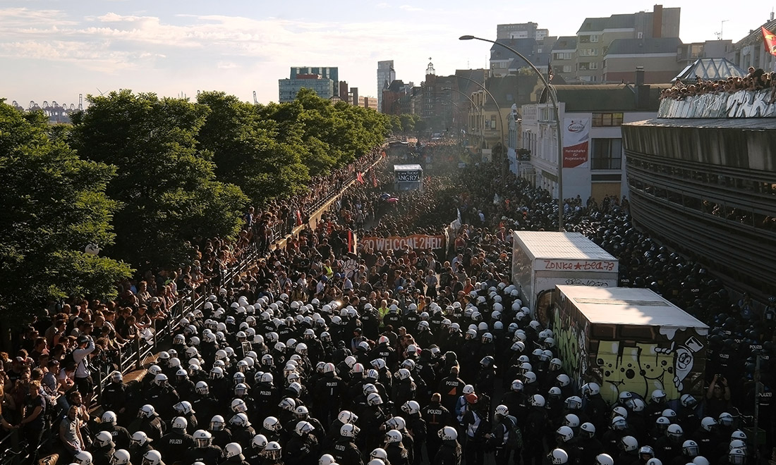 G20 di Amburgo: proteste e scontri – Foto