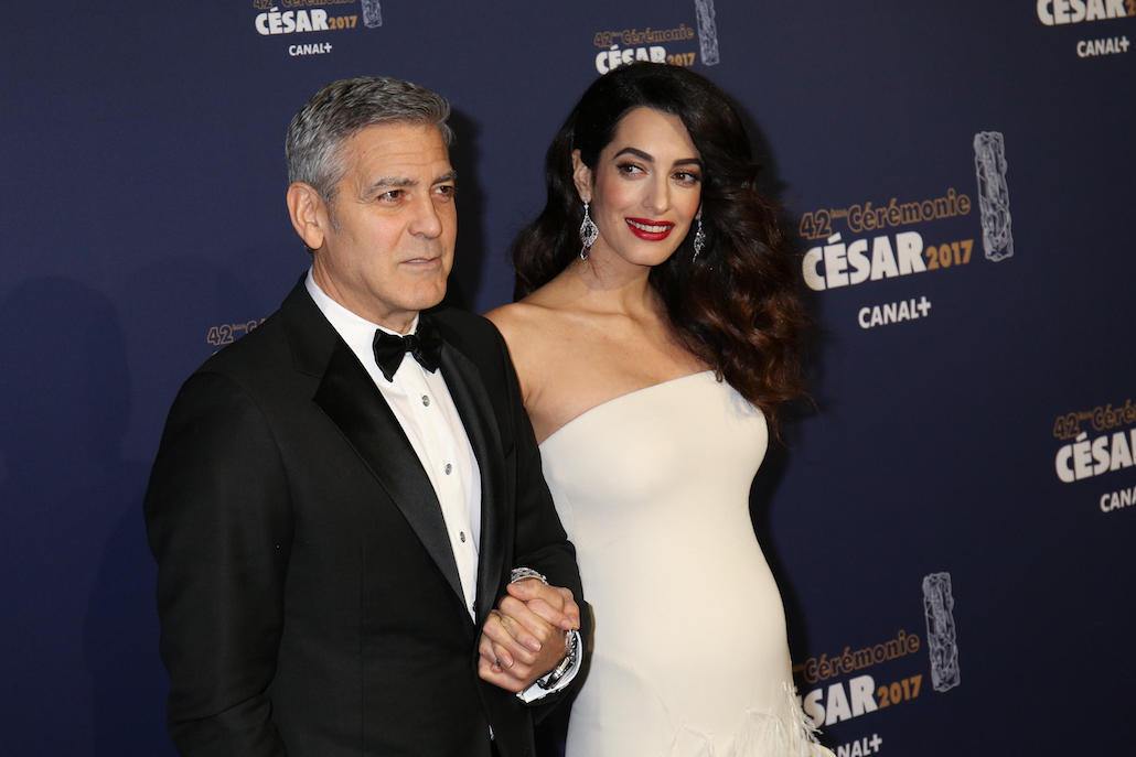 La prima volta in Italia dei gemelli Clooney La prima volta in Italia dei gemelli Clooney