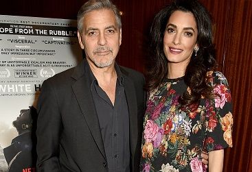 La prima volta in Italia dei gemelli Clooney La prima volta in Italia dei gemelli Clooney