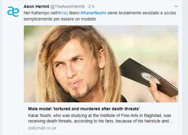 Ucciso a Baghdad il Brad Pitt iracheno