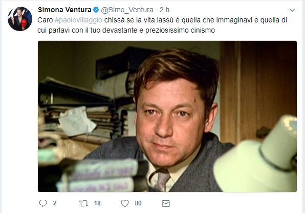 Paolo Villaggio, l’addio social di amici e colleghi Paolo Villaggio, l’addio social di amici e colleghi