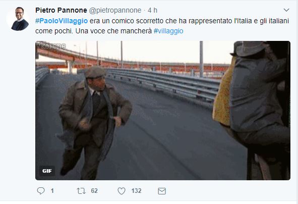 Paolo Villaggio, l’addio social di amici e colleghi Paolo Villaggio, l’addio social di amici e colleghi