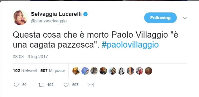 Paolo Villaggio, l’addio social di amici e colleghi Paolo Villaggio, l’addio social di amici e colleghi