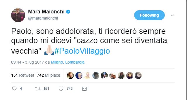 Paolo Villaggio, l’addio social di amici e colleghi Paolo Villaggio, l’addio social di amici e colleghi