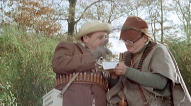 Fantozzi e la battuta di caccia con Filini