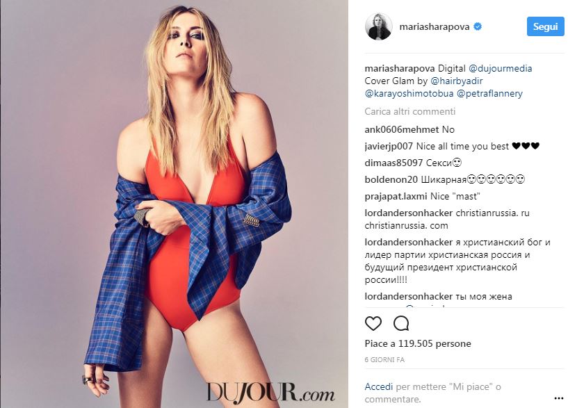 Maria Sharapova, un “brand” in movimento Maria Sharapova, un “brand” in movimento