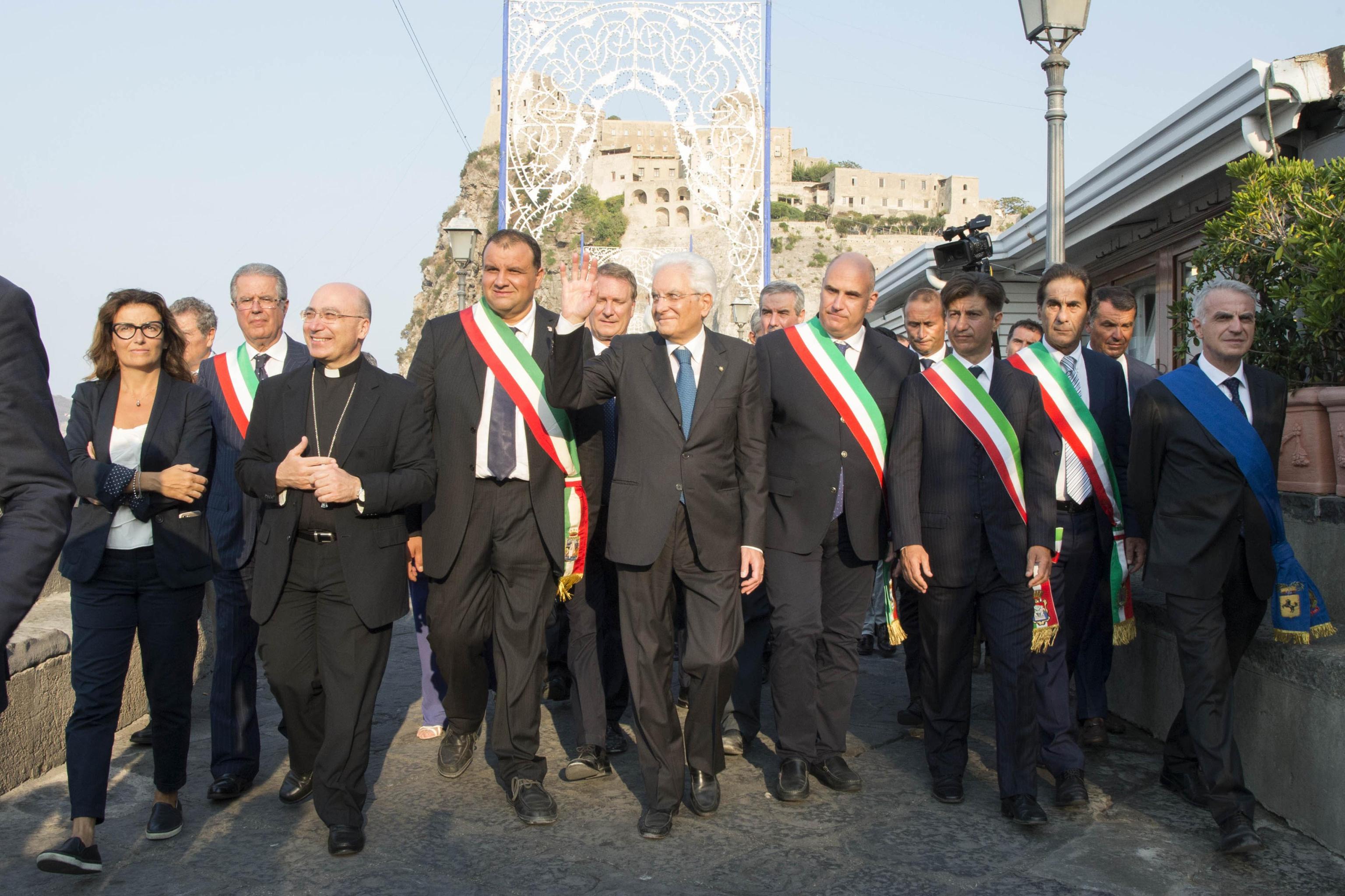 La visita di Mattarella a Ischia – FOTO