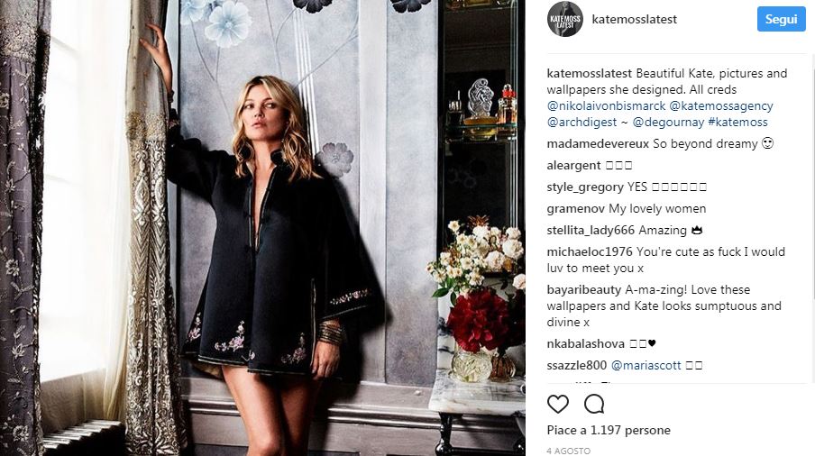 La nuova vita di Kate Moss