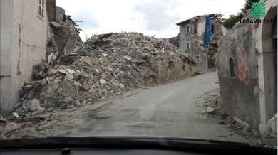 A un anno dal terremoto meno del 10% delle macerie rimosse
