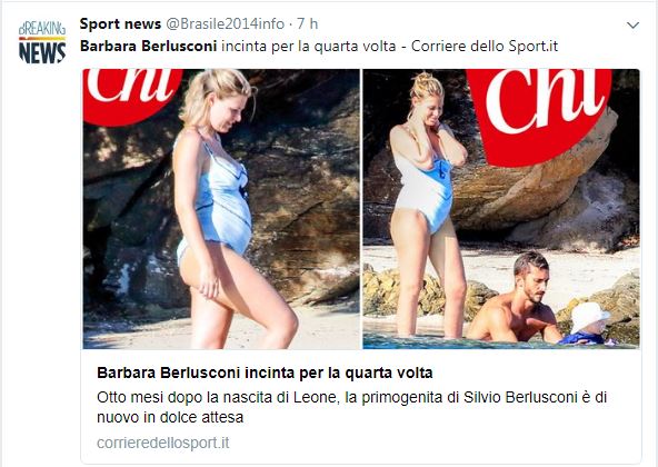 Barbara Berlusconi incinta e le altre super-mamme vip