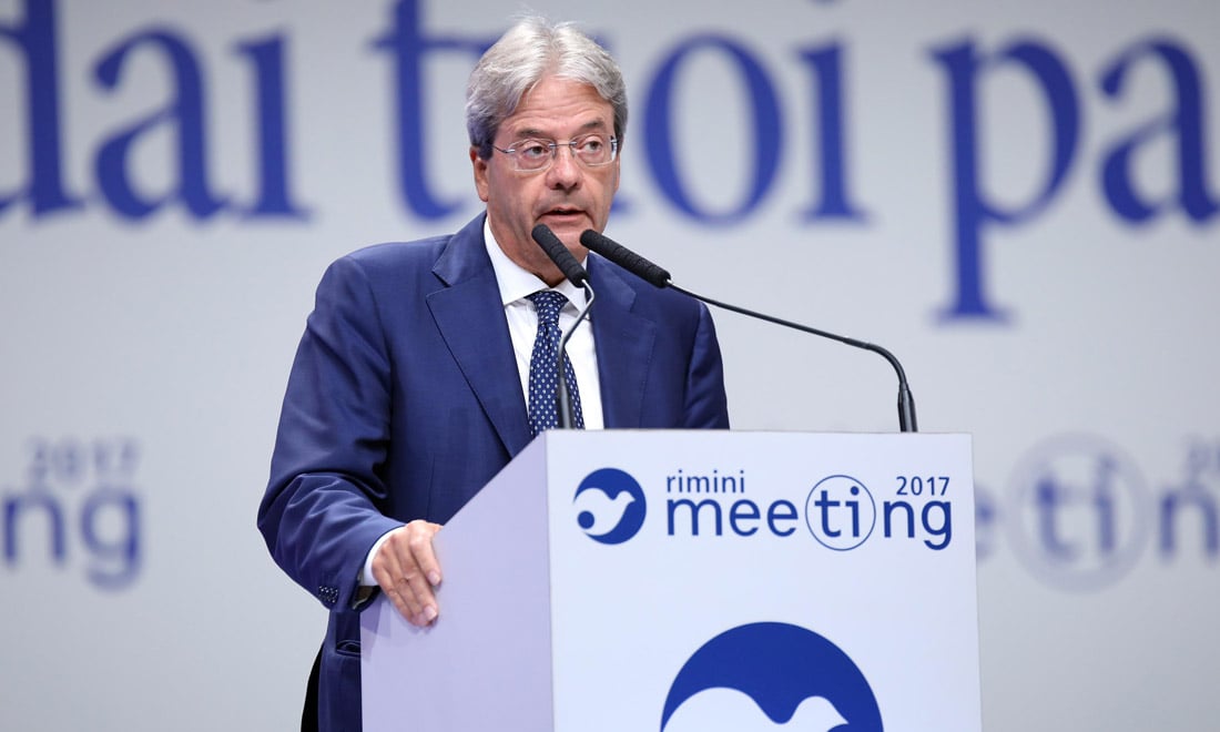 Gentiloni, l’agenda politica del governo dopo il meeting di Comunione e Liberazione