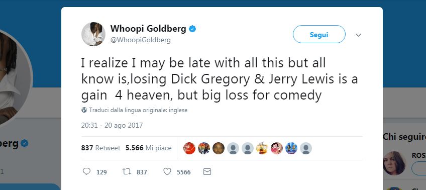 Hollywood (e non solo) piange la morte di Jerry Lewis