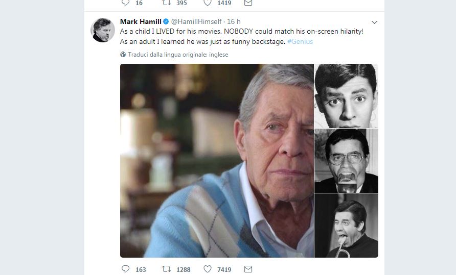 Hollywood (e non solo) piange la morte di Jerry Lewis