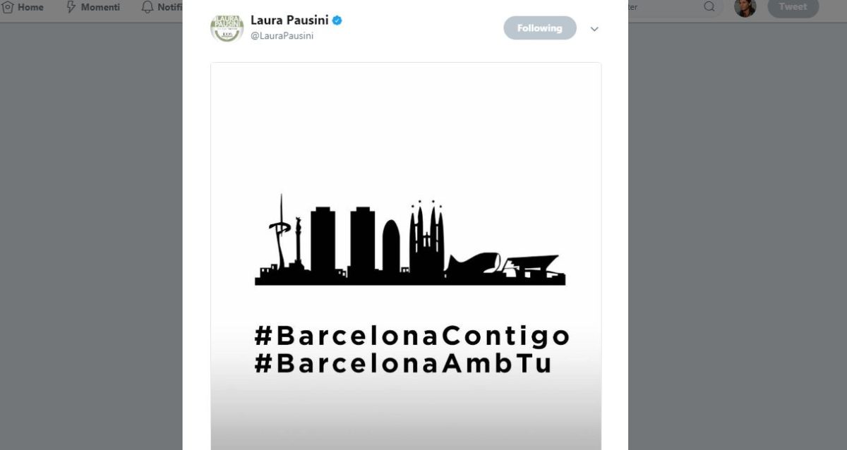 Galleria foto 'Strage di Barcellona, il cordoglio corre sui social network' - foto 21