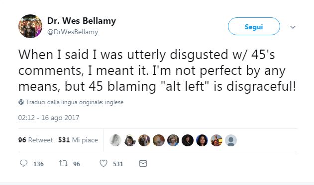 Donald Trump, la protesta social contro il Presidente passa anche per #45