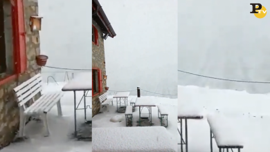 Maltempo: neve in Val Formazza dopo il caldo record