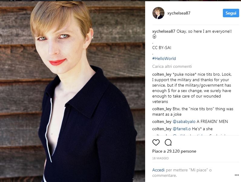 Chelsea Manning, storica cover di Vogue per il soldato trans