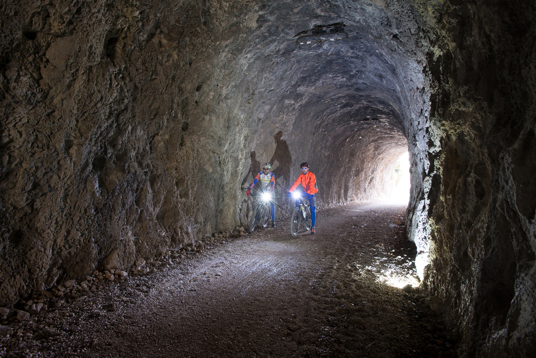 In mountain bike sull’ex ferrovia Spoleto-Norcia