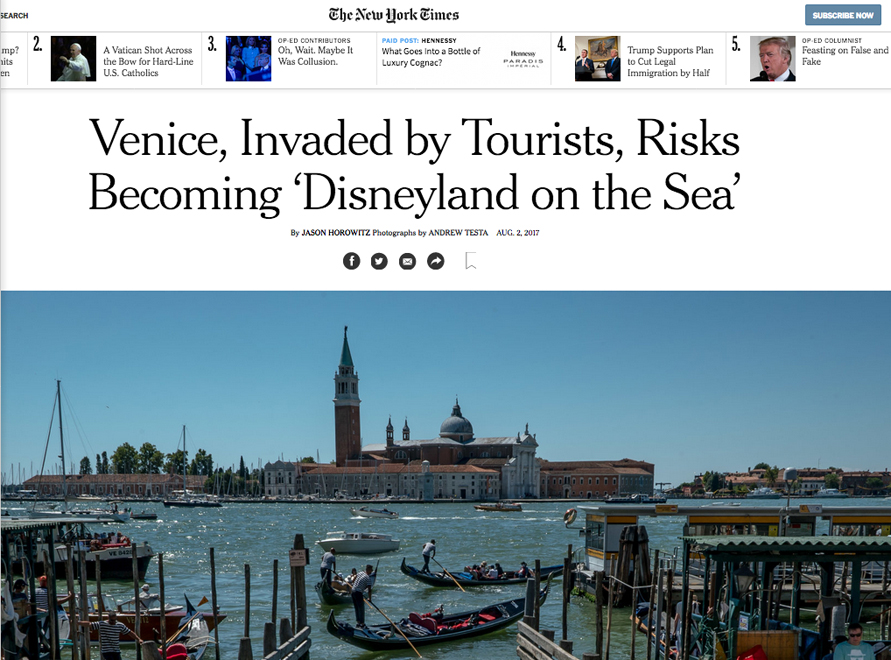 Non solo Venezia: il turismo insostenibile per l’Italia