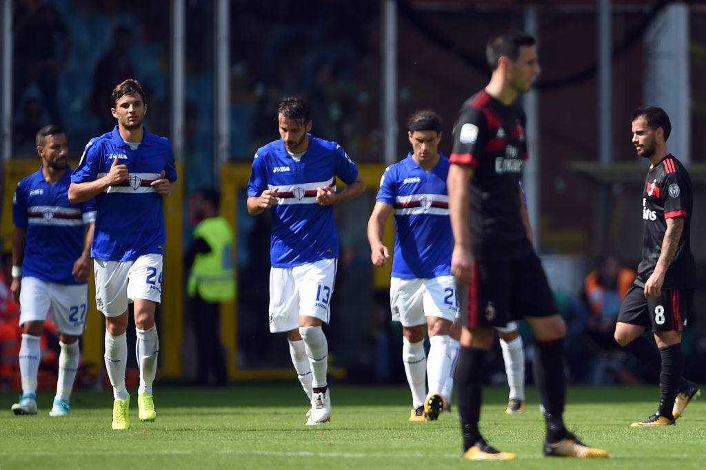 Sampdoria – Milan 2-0: la partita in 10 foto